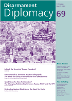Disarmament Diplomacy No. 69, Cover design by Paul Aston