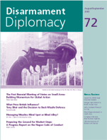 Disarmament Diplomacy No. 72, Cover design by Paul Aston