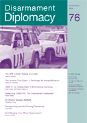 Disarmament Diplomacy No. 76, Cover design by Paul Aston