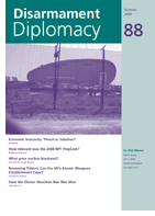 Disarmament Diplomacy No. 88, Cover design by Calvert's Press, Photo by Rebecca Johnson