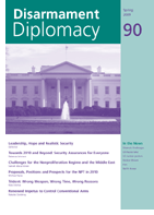 Disarmament Diplomacy No. 90, Cover design by Calvert's Press, Photo by Rebecca Johnson