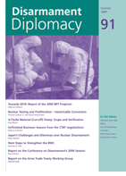 Disarmament Diplomacy No. 91, Cover design by Calvert's Press, Photo by Rebecca Johnson